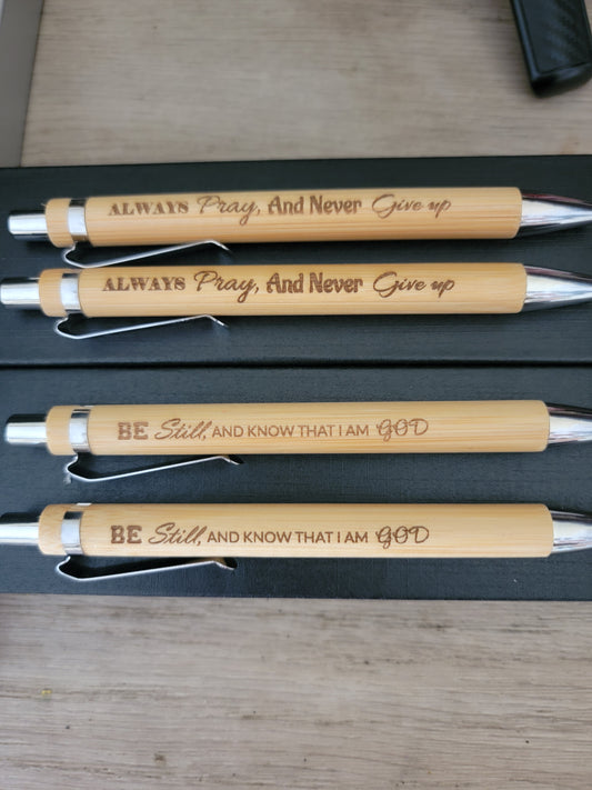 Bamboo Engraved Pens